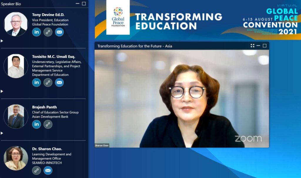 Dr. Sharon Chao addresses the Education session.