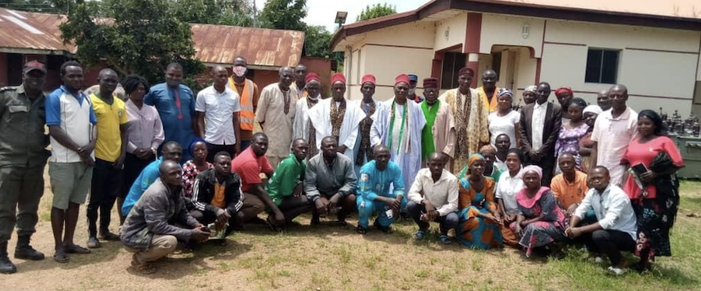 Group photo at a peacebuilding workshop