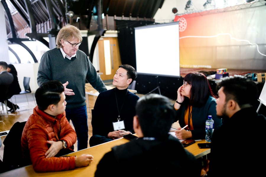 Delegates from around the world participate in the third day of the Peace Learning Program in Belfast