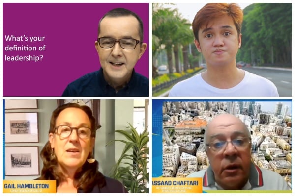 Top: Wouter Arriens (left) and Rain Russel Villaspin Below: Gail Hambleton and Assaad Chaftari