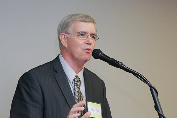 International Global Peace Foundation President, James Flynn at DC forum.