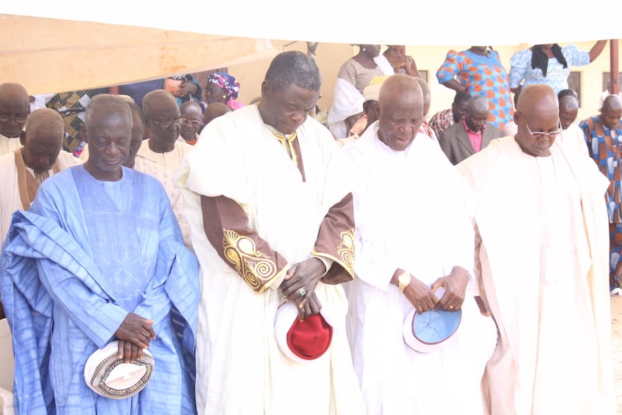 Muslims and Christians pray together during the latest One Family under God gathering in Jaba Chiefdom of Southern Kaduna