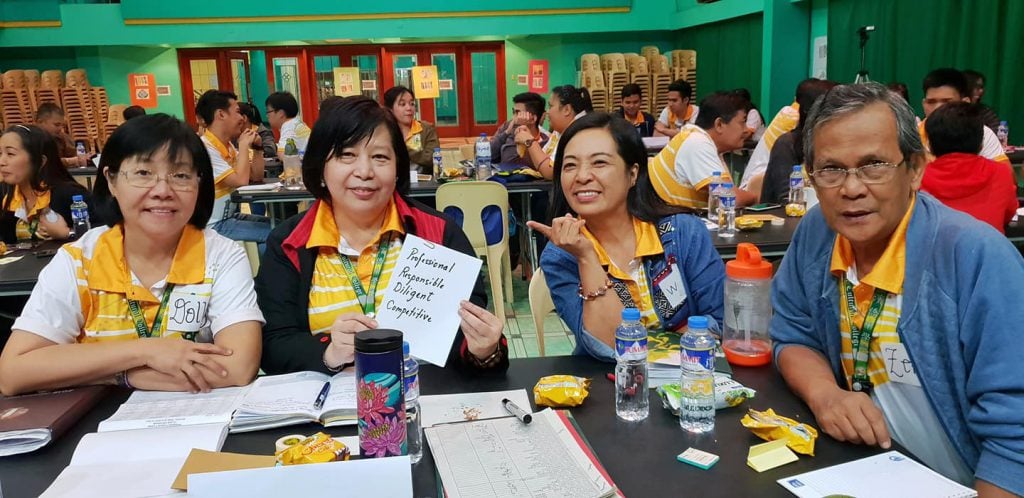 Philippines educators at the Optimizing Team Performance seminar for CCI