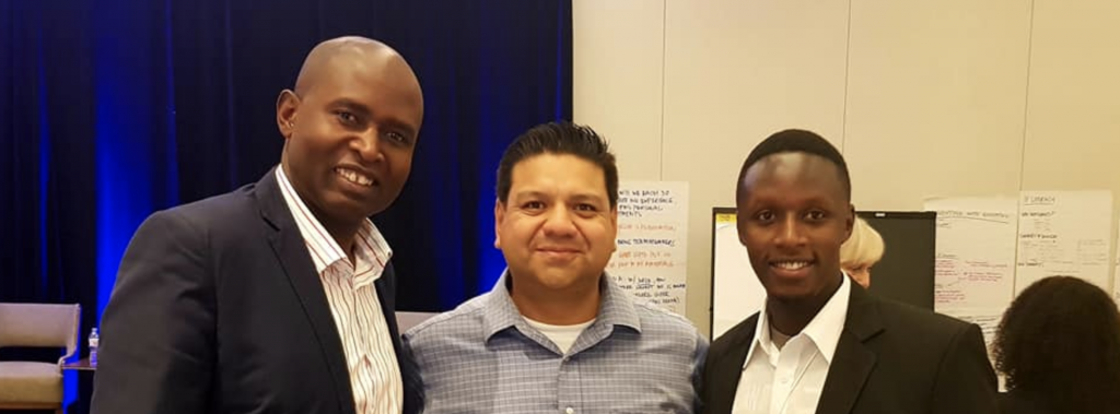 GPF Kenya Country Director, Daniel Juma Omondi (left) with other education stakeholders