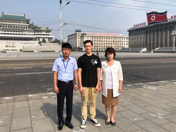 Vladimir posing with Mr. Ham and Ms. Kim