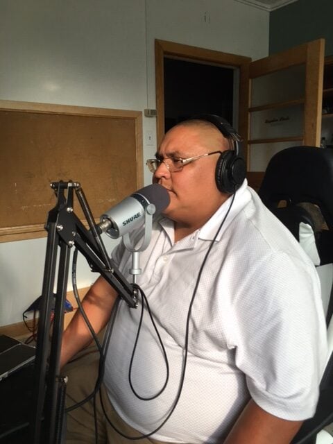 Randy Beardontwalk in the recording studio