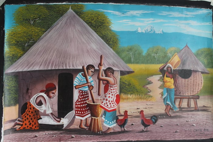 Artwork by Kenyan artist Christopher Mwangi Kingori