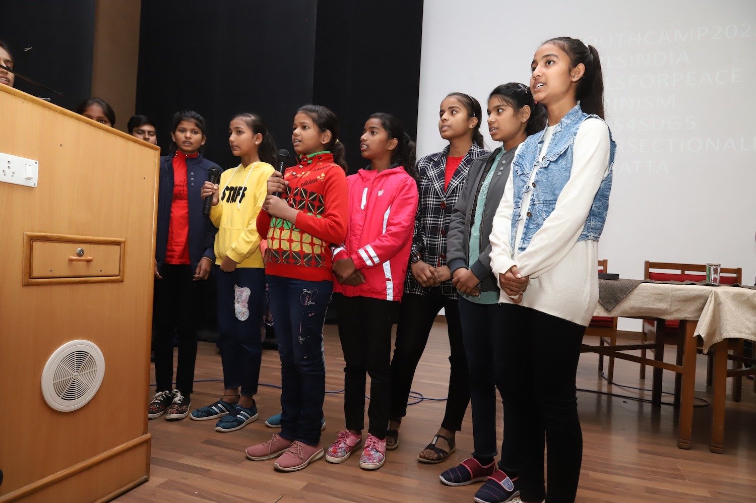 Girls of the India peace camp