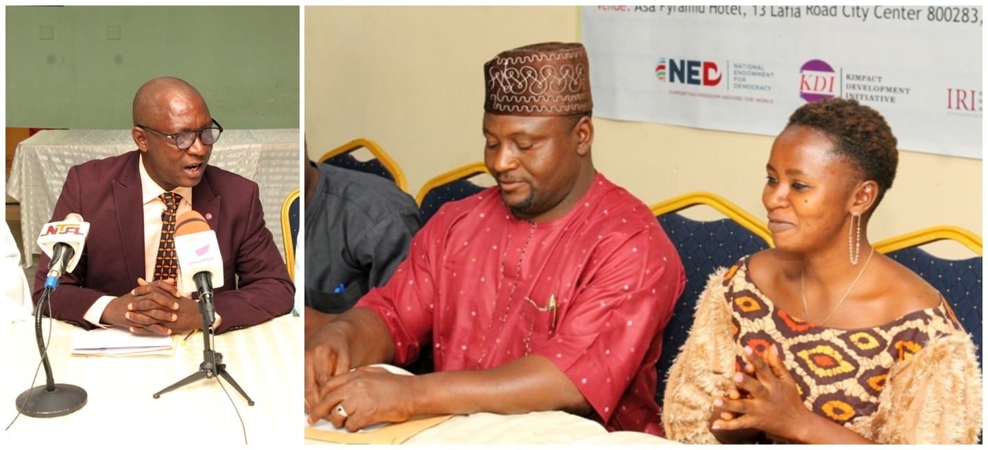 (Left) GPF Nigeria Country Director, Rev. John Joseph Hayab (Right) Members of the Kaduna State Peace and Mediation Working Committee