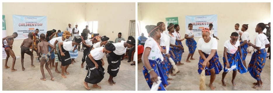 Students perform cultural dances in celebration of National Children's Day in Nigeria
