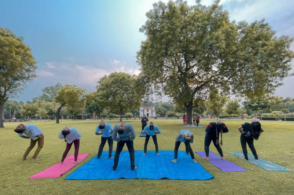 Participants in GPF India Yoga and Music Day