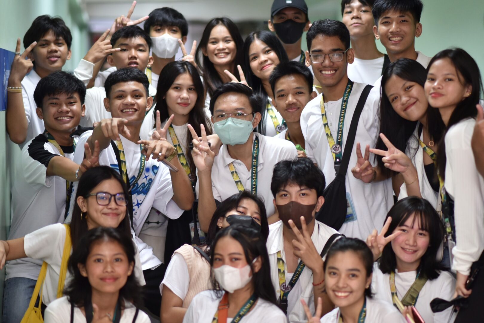 A group of students posing for a photo.